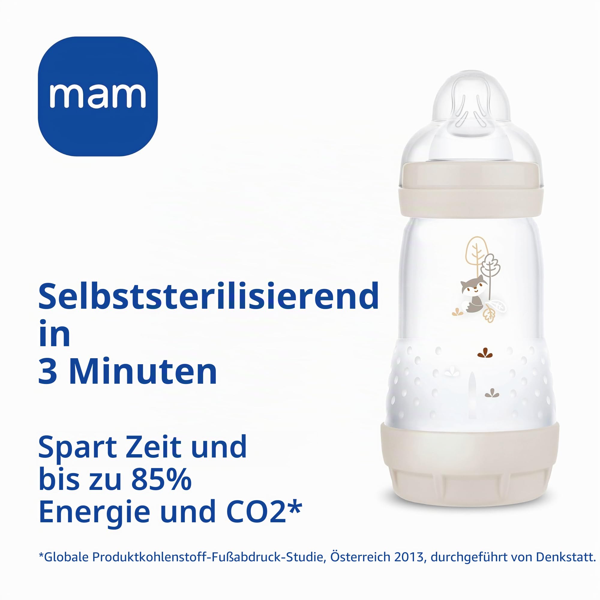 MAM Easy Start Babyflasche 320 ml (2er-Set), Set mit 2 Anti-Kolik-Flaschen zum Stillen, reduziert Luftblasen und das Risiko von Koliken, Babyzubehör ab 4 Monaten mit Sauger Größe 3, Rosa