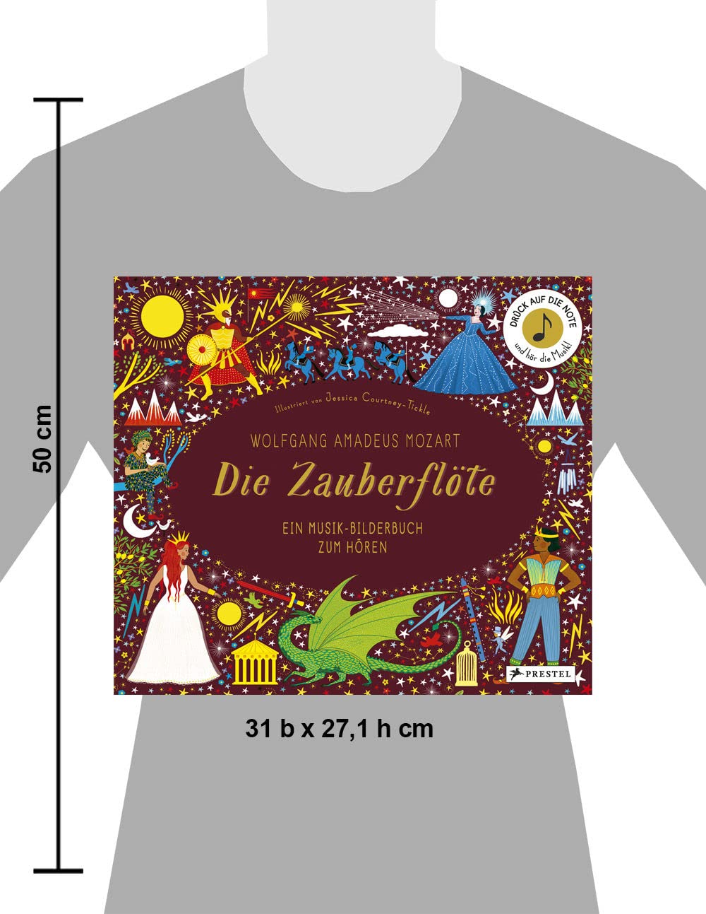 Wolfgang Amadeus Mozart Die Zauberflöte Musik-Bilderbuch zum Hören 10 Soundmodulen