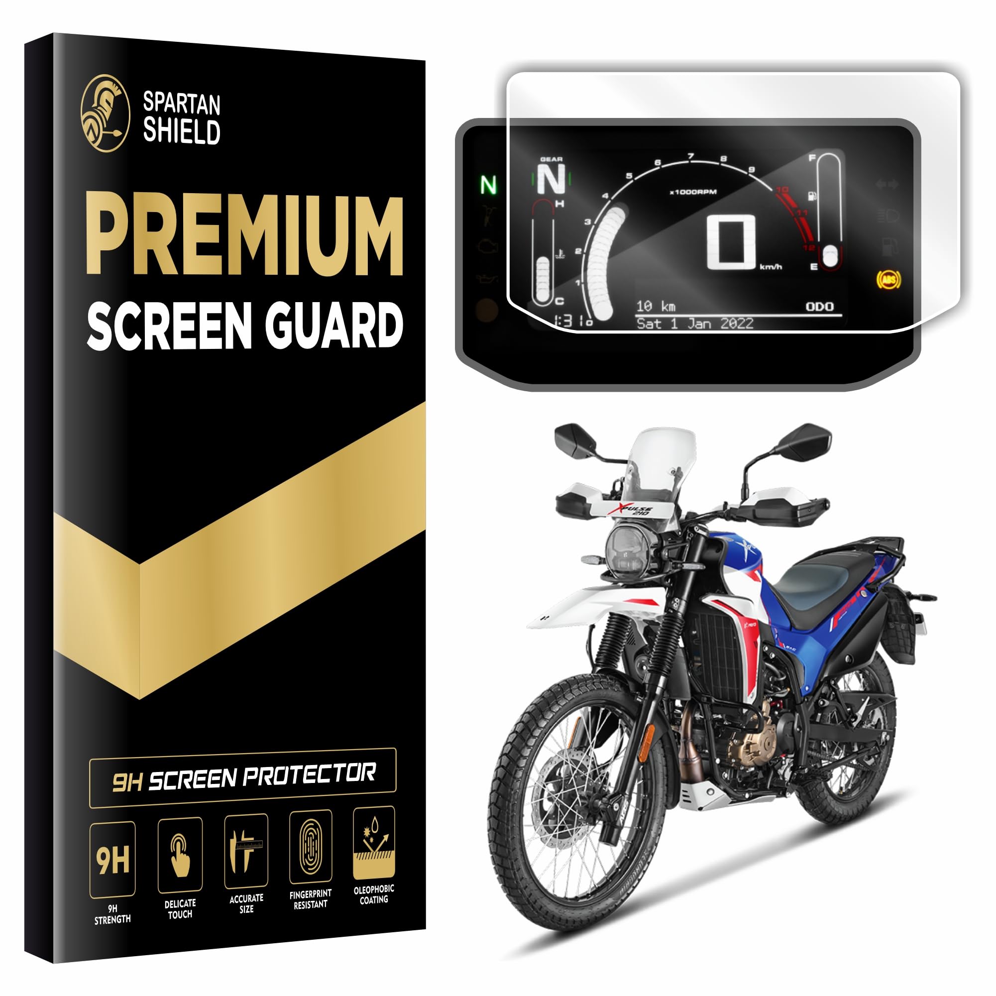 Spartan Shield Digital Meter Screen Guard For HERO XPULSE 210 - Top Model | TFT Digital Display Speedometer Protector || Water Resistant || Xpulse210 Bike 9H Instrument Cluster Accessory 2025 [Not Tempered Glass]-image-49