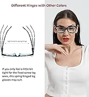 Vista 26 de DXYXYO Reading Glasses 0.50 Women Blue Light Blocking Men Square Computer Readers 3 Pack Fashion Oprah
