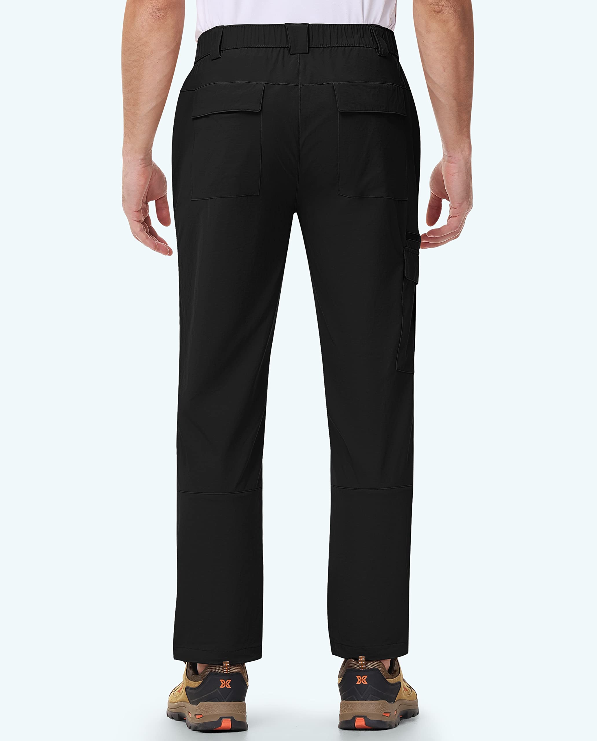 MoFiz Pantalon de Randonnée Homme Léger Pantalon Cargo de Trekking Montagne Travail d'extérieur Séchage Rapide Sport Décontracté Pant avec 7 Poches
