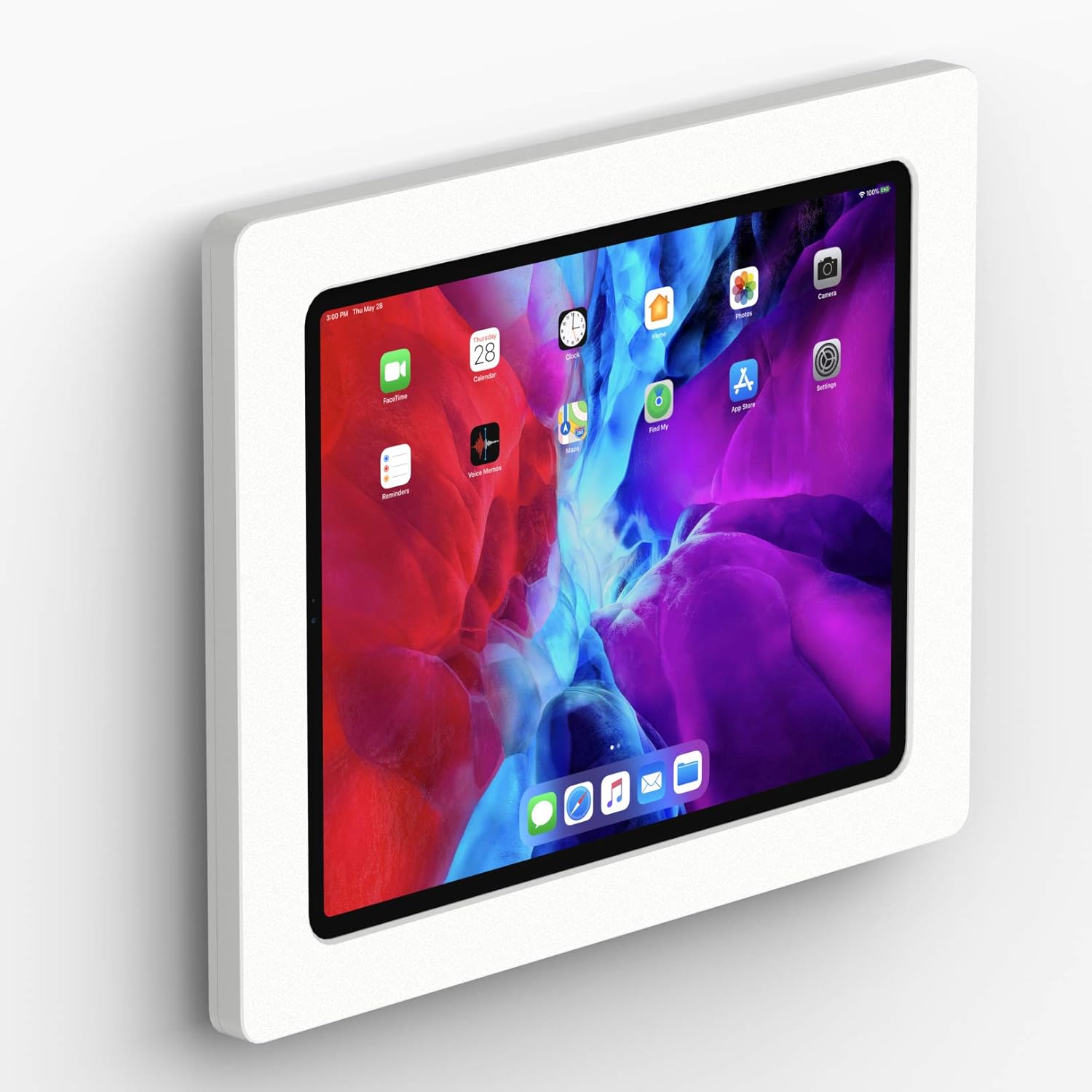VidaMount White Enclosure and Fixed VESA Slim Wall Mount [Bundle] Compatible with iPad Air 13" (M2/M3) & iPad Pro 12.9" (4/5/6 Gen)