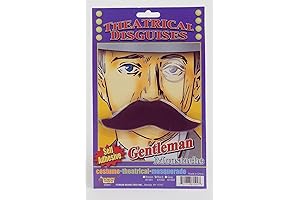 Gentleman's Adhesive Moustache Accessory: The Perfect Detail
