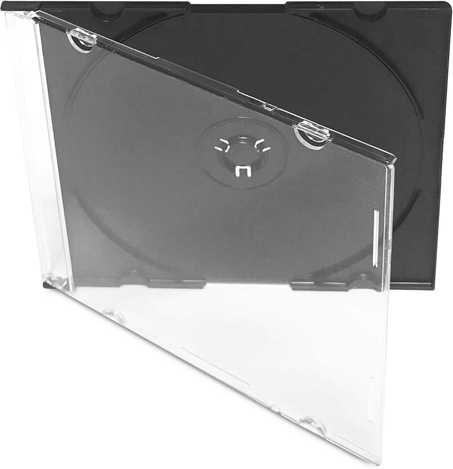 KEYIN Black Slim CD Jewel Case - Premium, 100 Pack