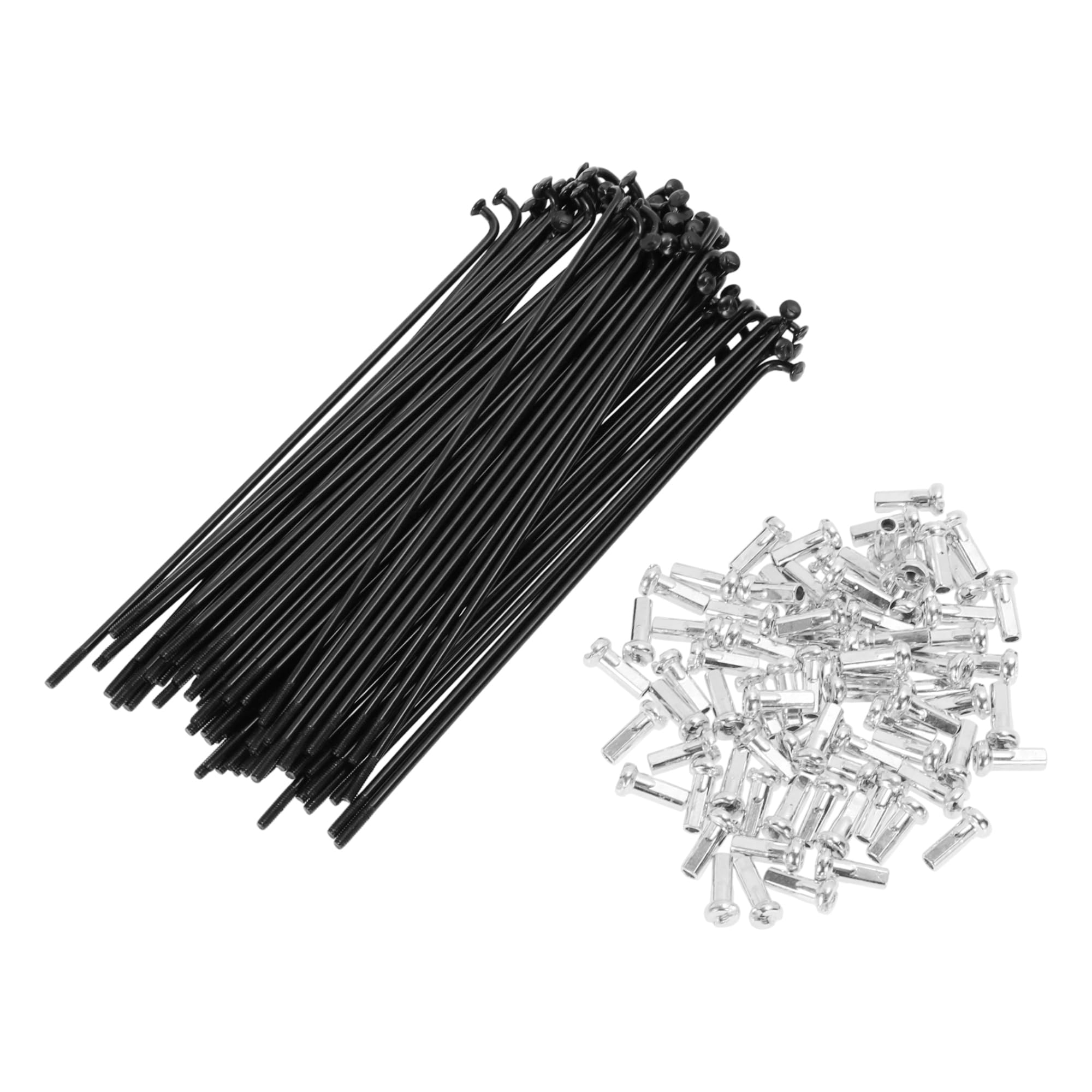 72 Set 14g Bici Raggi 120mm Raggi Ruota Bicicletta Acciaio al Carbonio Nero