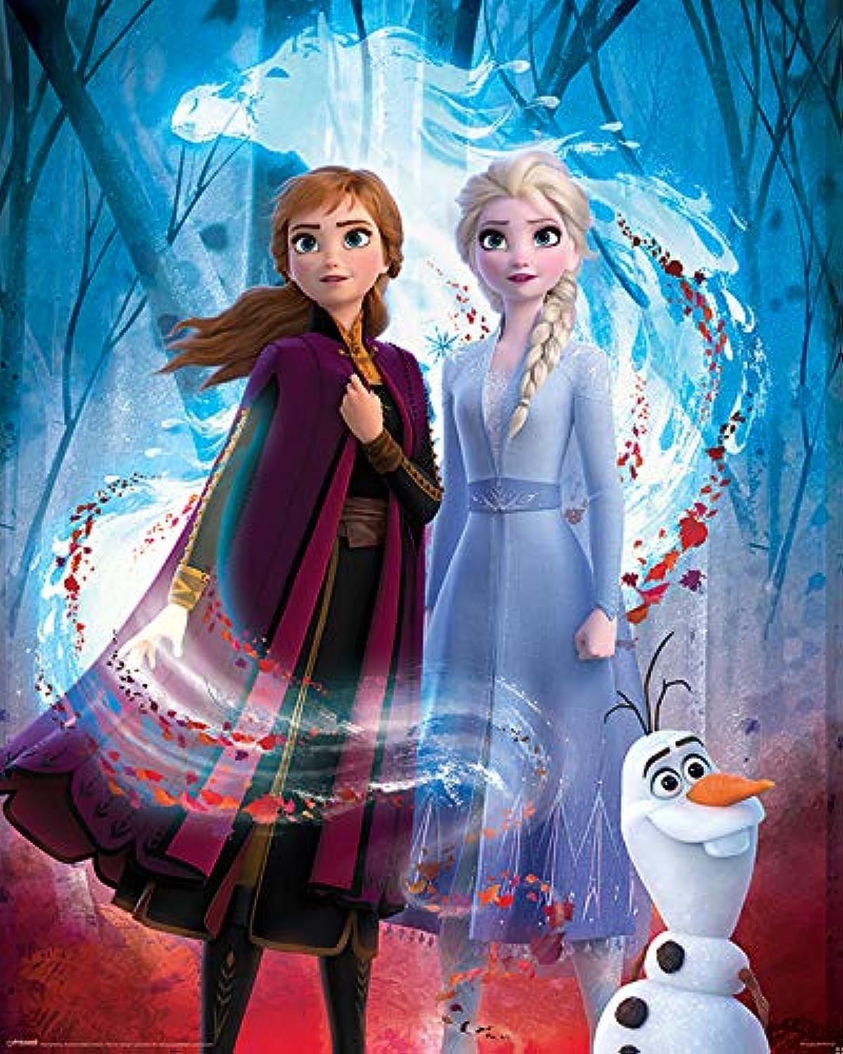 Disney Multi-Colour Frozen 2 (Guiding Spirit) Mini Poster