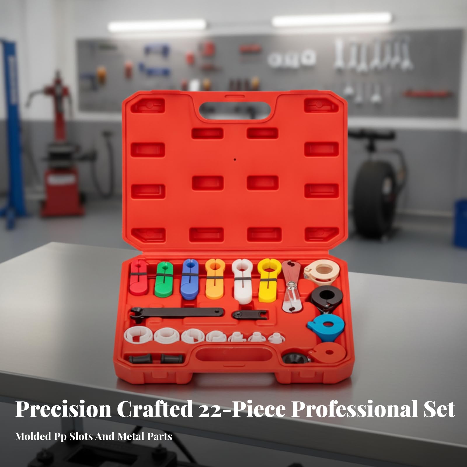22 Pièces Démonteur Climatiseur | Plastique PP Haute Résistance, Kit Déconnexion Conduites, pour Atelier Mécanique