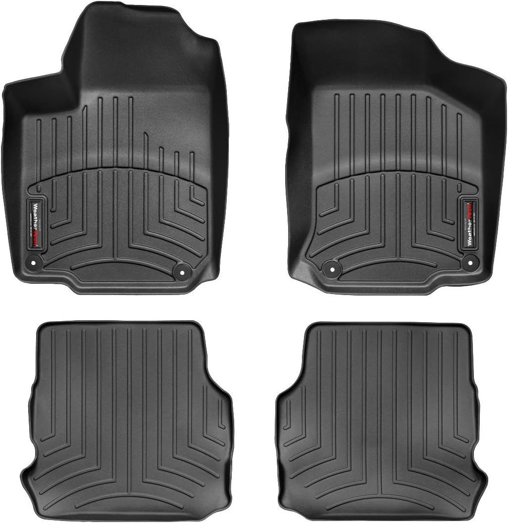 WeatherTech Custom Fit FloorLiners for VW New Beetle - 1st & 2nd Row (44263-1-2), Black
