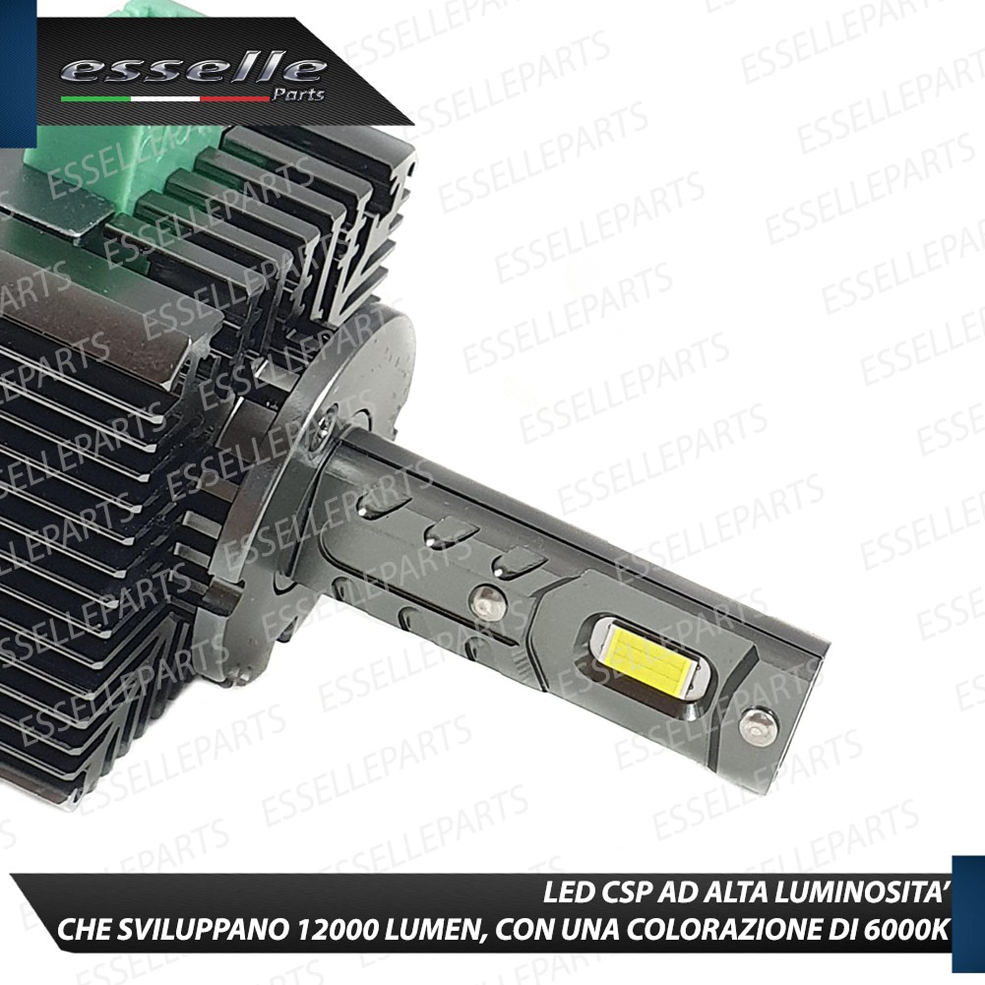Coppia Lampade D3S LED 12000 Lumen 6000K specifiche per Alfa Romeo Stelvio – Conversione da Xenon a LED Plug & Play Canbus – Luce Bianco Ghiaccio Ultra Potente – 35W CSP Alta Luminosità
