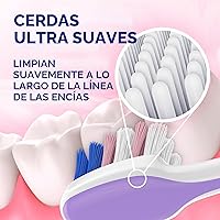 Vista 4 de Oral-B Gum Care - Cepillos de dientes sensibles, 2 cepillos de dientes extra suaves, suaves con los dientes, suaves con las encías, cepillo