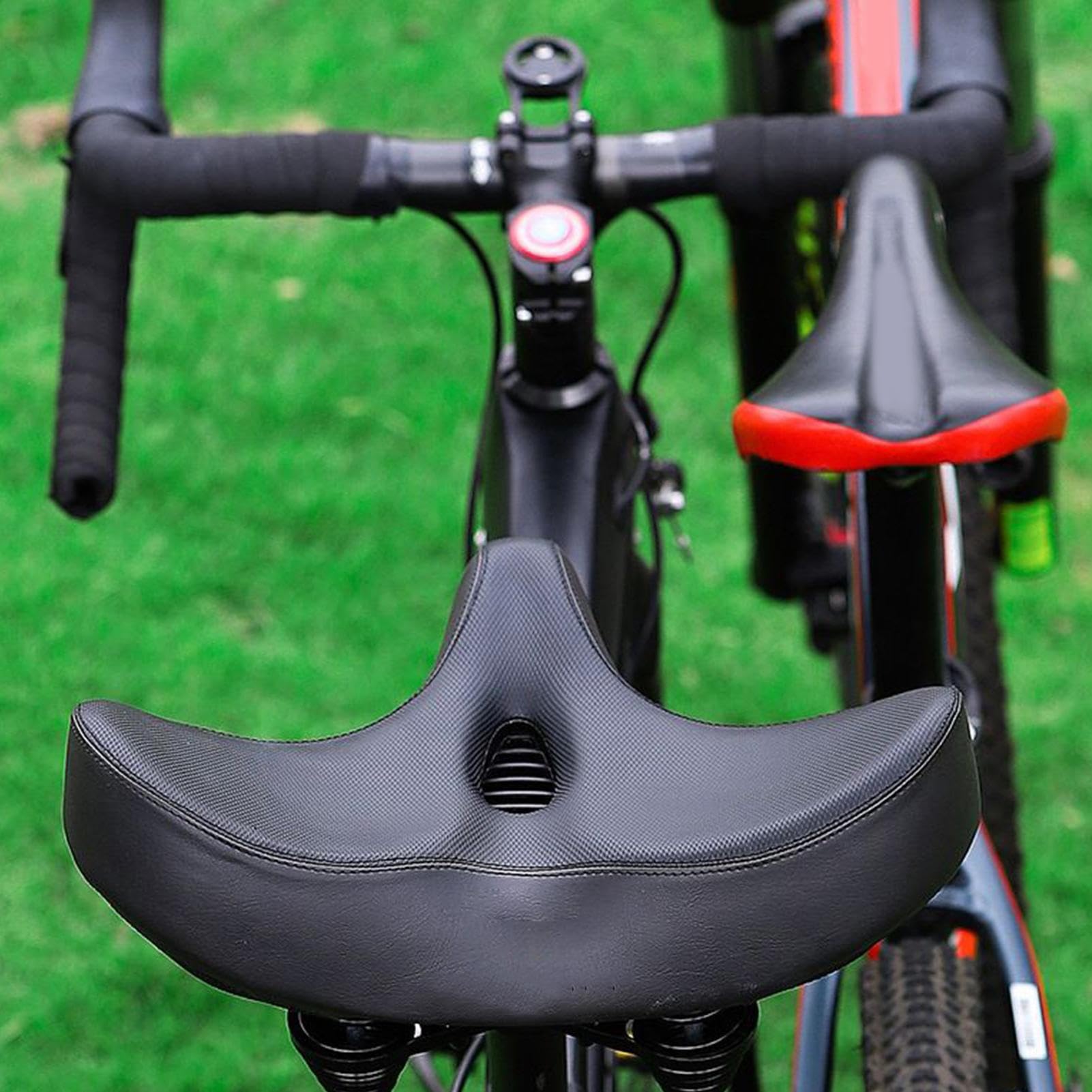 Selle Vélo Extra Large Confortable – Respirante, Rembourrée, à Double Ressort, Pour Homme, Route/VTT/ville