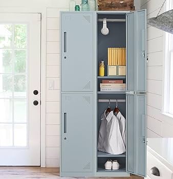 Amazon.co.jp: スチールメタルロッカー - 大型 71インチ 収納