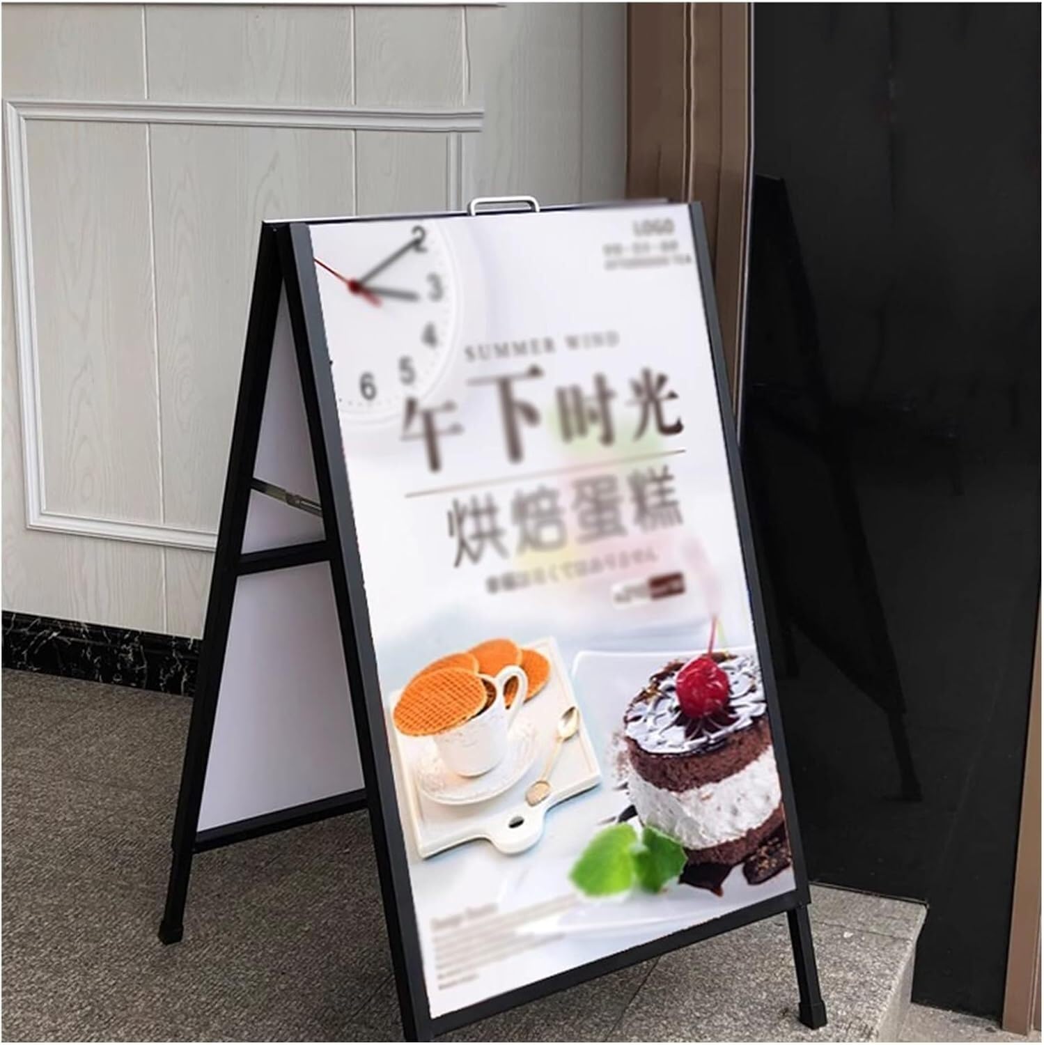 Stojak na plakaty Podwójny znak Dwustronny stojak na płyty chodnikowe Wyświetlanie menu Stojak reklamowy stojak na plakaty