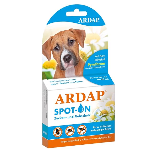 ARDAP Spot On para perros de 10 a 25 kg - Ingrediente activo natural