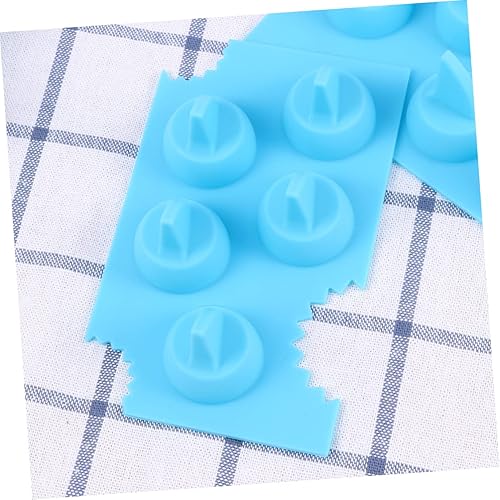 Miniatura 3 de Operitacx Bandeja para hacer hielo de chocolate, bandeja de cubitos de hielo de silicona, formas divertidas, aleta de tiburón, bandeja para cubitos