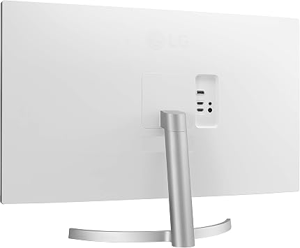 LG 32UN500-W Monitor 32 Ultrafine (3840 x 2160) Display, AMD FreeSync, DCI-P3 90% Color Gamut, HDR10, Built-in Speakers, 3-Side Virtually Borderless Design - Silver/White