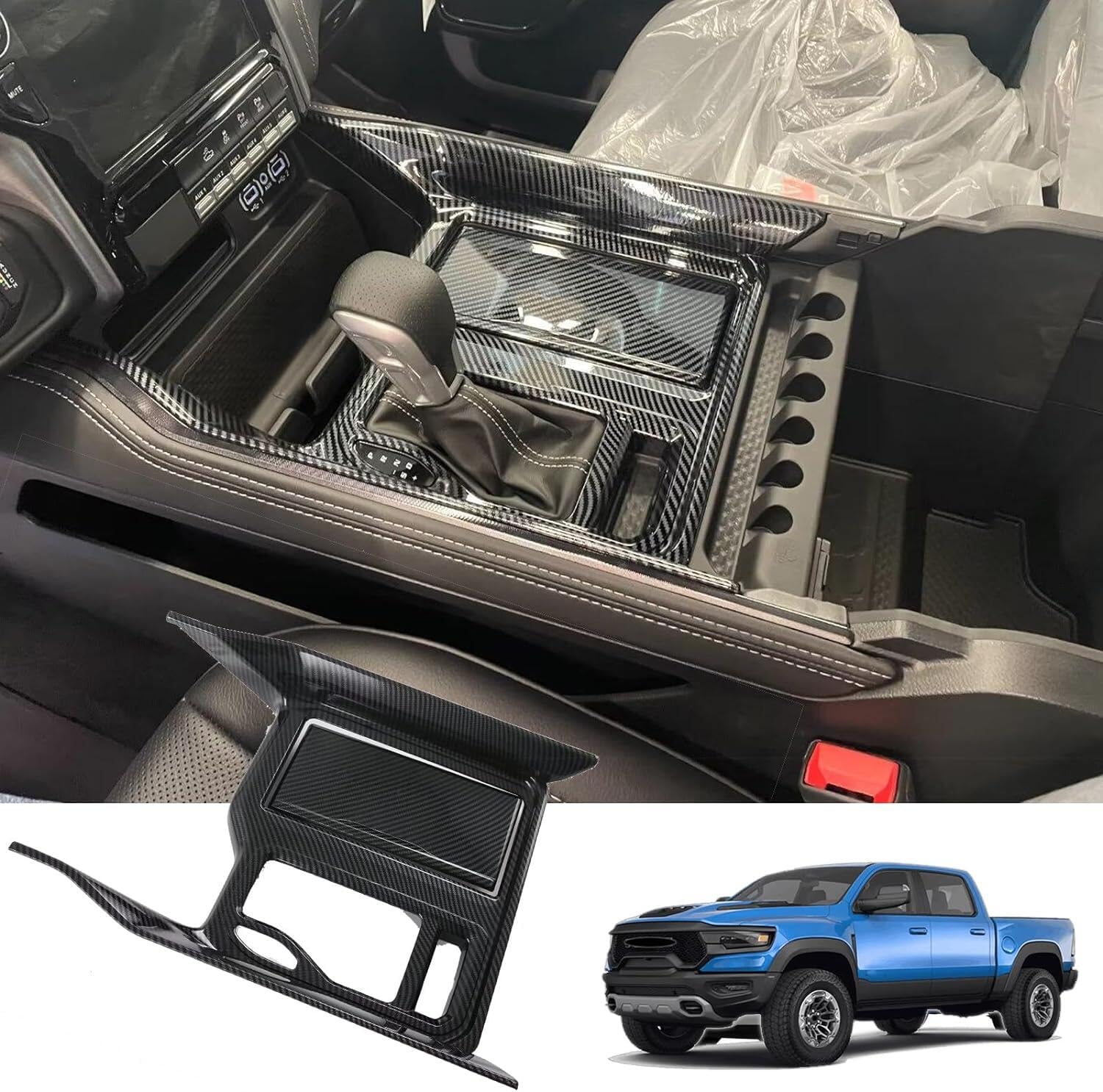 Amazon.com: GZPLMYKJYXGSPL Car Gear Shift Knob Panel for Dodge Ram