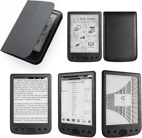Miniatura 8 de Lector de libros electrónicos, librería de bolsillo, lector de tinta E con pantalla táctil HD de 6 pulgadas, portátil y amigable para los ojos, para