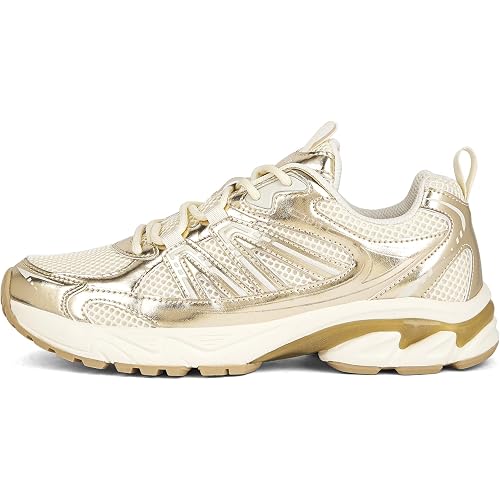 LUCKY STEP Women's Chunky Fashion Sneakers Casual Running Shoes Tennis Workout Sport Work Trendy Athletic Gym Mesh Walking Tennis Shoes