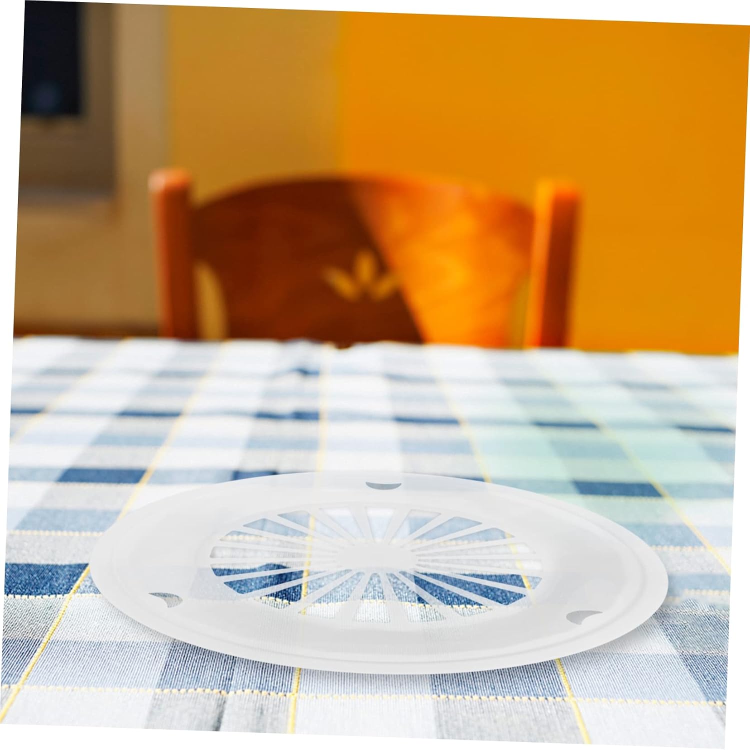 SHOWERORO 10Pcs Reusable Bbq Paper Plate Holder Plastic Dinner Plates for Outdoor Events for Parties Picnics and Gatherings Lightweight Barbecue Tray