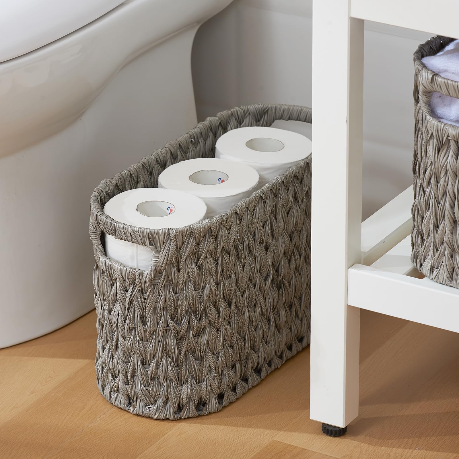 Cesta Papel Higienico Coeusy Cesta De Papel Higiénico Con Tapa Cesta De Mimbre Para 763834