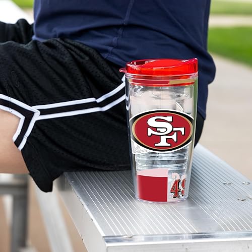 Miniatura 65 de Rico Industries NFL - Vaso clásico de fútbol americano de doble pared, 16 oz o 20 onzas, tapa W
