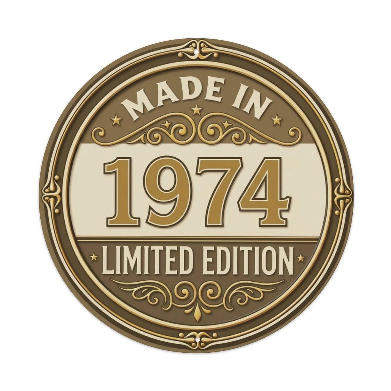 Okahys 8X8inch(20X20cm) Made In 1974 Limited Edition Metal Tin Sign