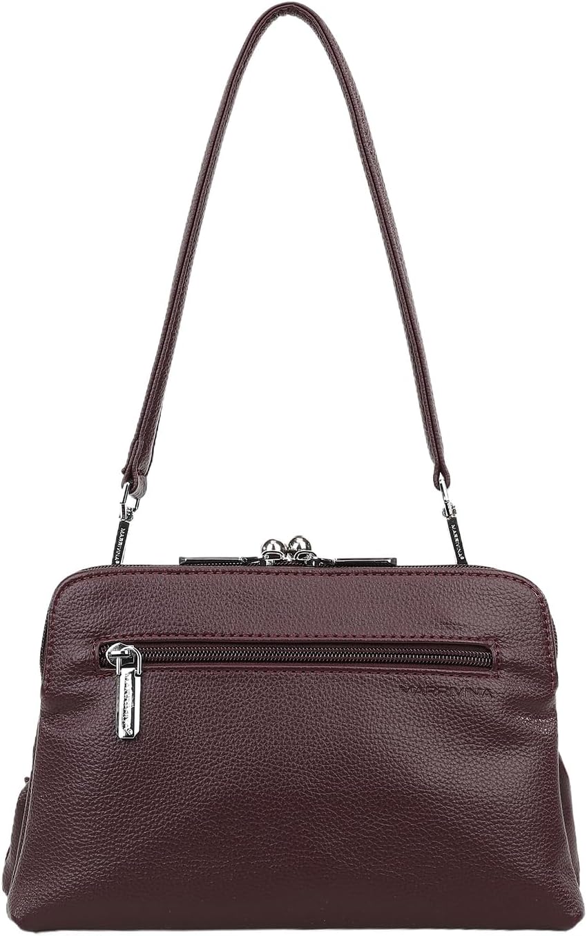 Slouchy Kiss Lock Crossbody Bags Women Kiss Clasp Cross Body Purse Shoulder Bag Hobo Wallet Kisslock Handbags Tote Purses