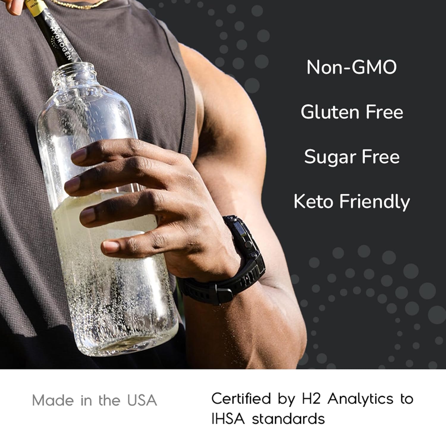 JumpSport Liquid Hydrogen H₂ + Electrolyte Zero Sugar Drink Mix | Lemon | 30 Pack