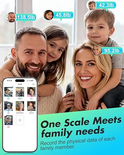 Miniatura 6 de INSMART Báscula inteligente para peso corporal, báscula de grasa corporal de pantalla grande, báscula de peso precisa digital Bluetooth