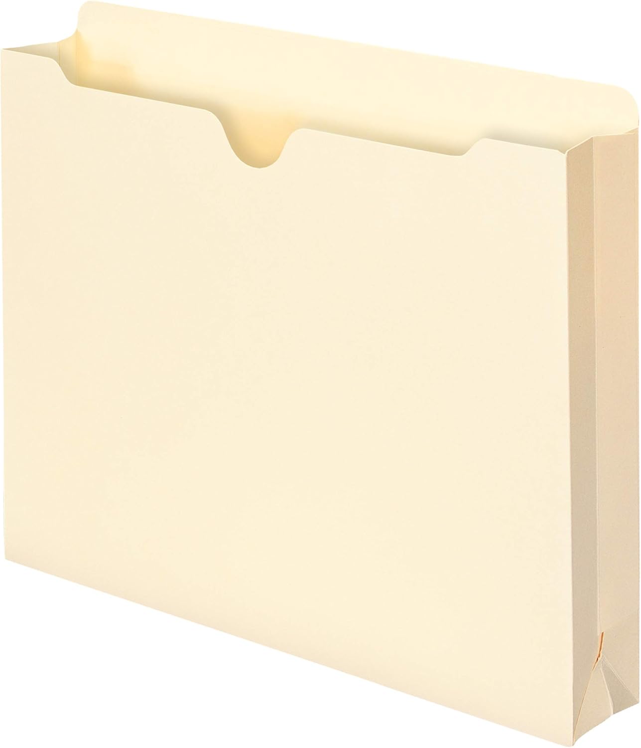 Smead File Jacket, Straight-Cut Tab, 2" Expansion, Letter Size, Manila, 50 per Box (75470)