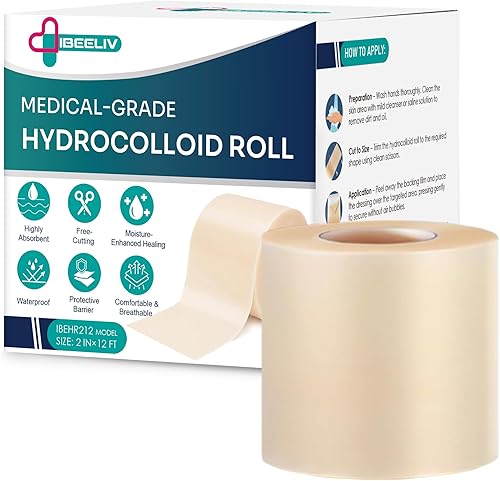 Rollo hidrocoloide para el cuidado de heridas, vendajes hidrocoloides de grado médico, apósito de parche autoadhesivo cortado a medida, cinta