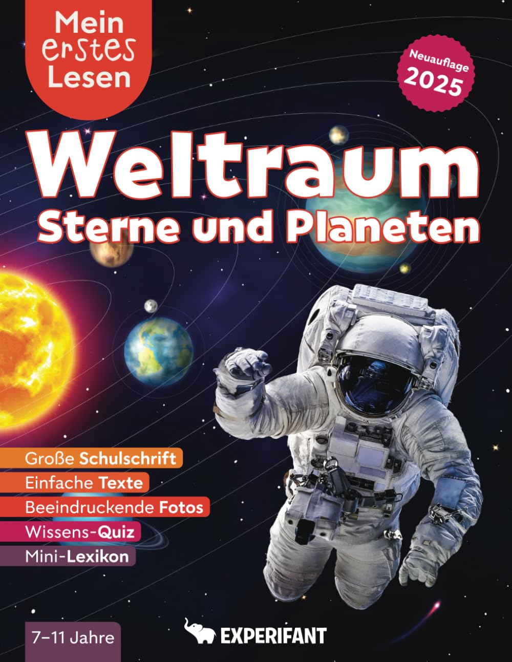 Mein erstes Lesen: Weltraum, Sterne und Planeten