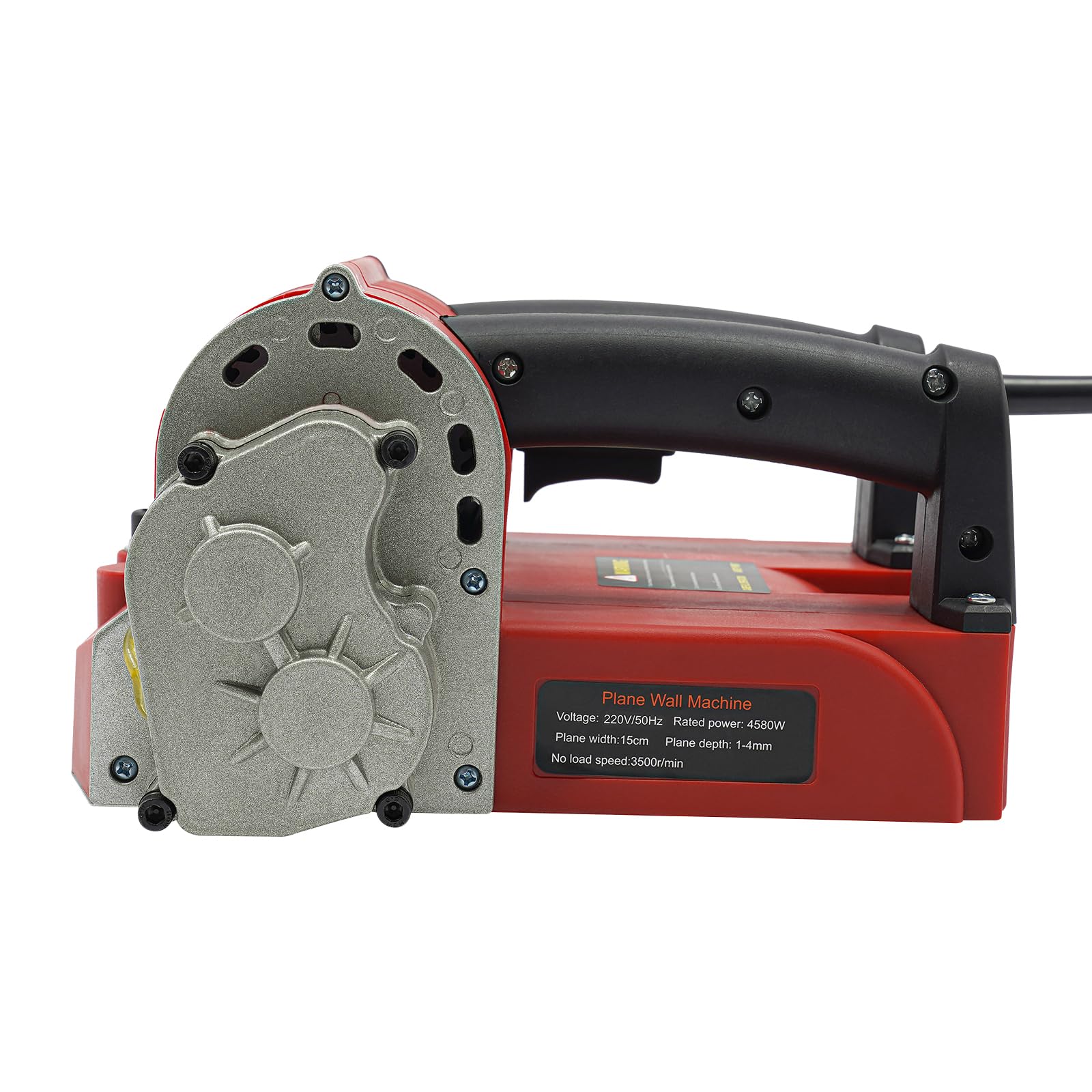 4580 W betonfrees, elektrische wandschaafmachine, 3500 tpm, instelbare schaafdiepte 0,04-0,16 inch, saneringsfrees, poetsfrees, muurfrees, betonschuurmachine, schopwandmachine