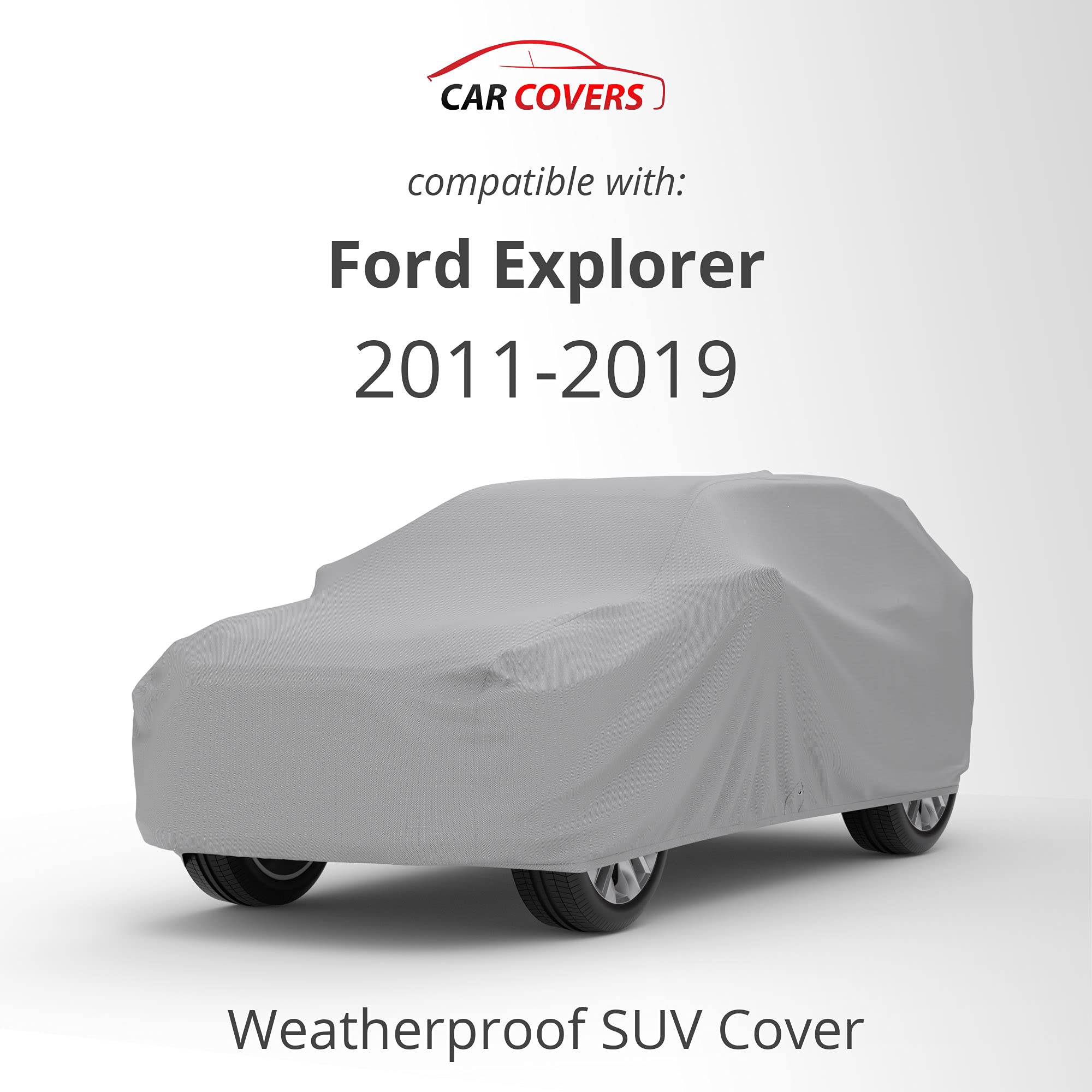 Car Covers Weatherproof Max SUV Cover & Warranty Compatible with Ford 2011-2019 Explorer – Outdoor Cover Theft Cable Lock SUV Accessories Better Than Waterproof