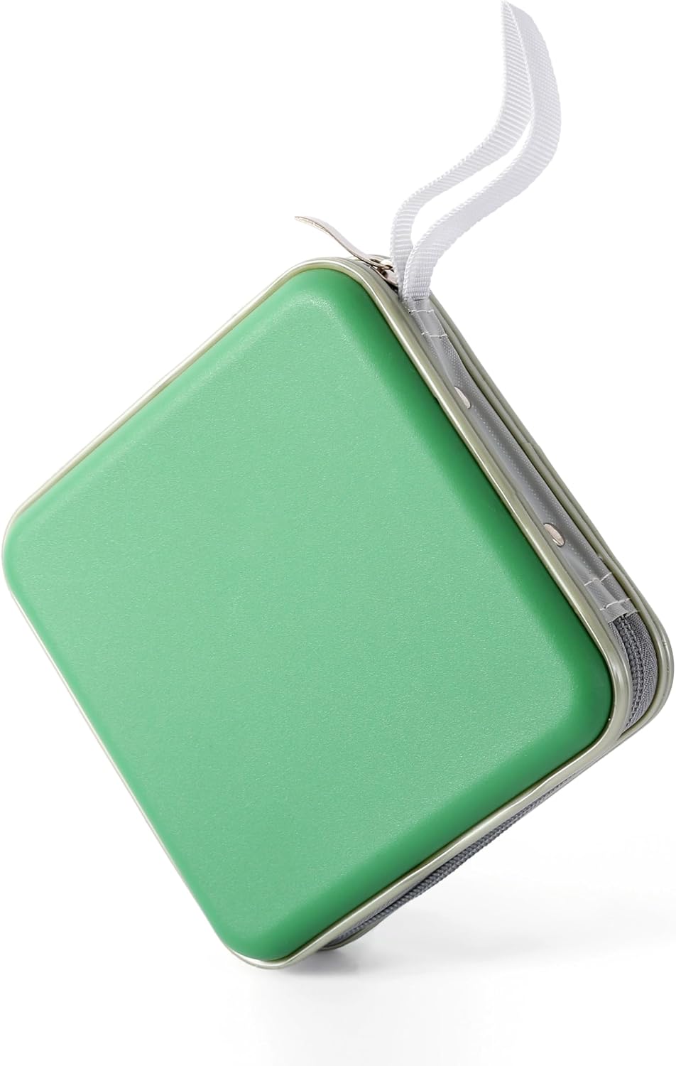 Hard Plastic CD Holder, Study CD Case for 32 Capacity Disc Collection, DVD Storage for TVs Series or Kids Games, Movies and Cartoon Collection (Green) image 2