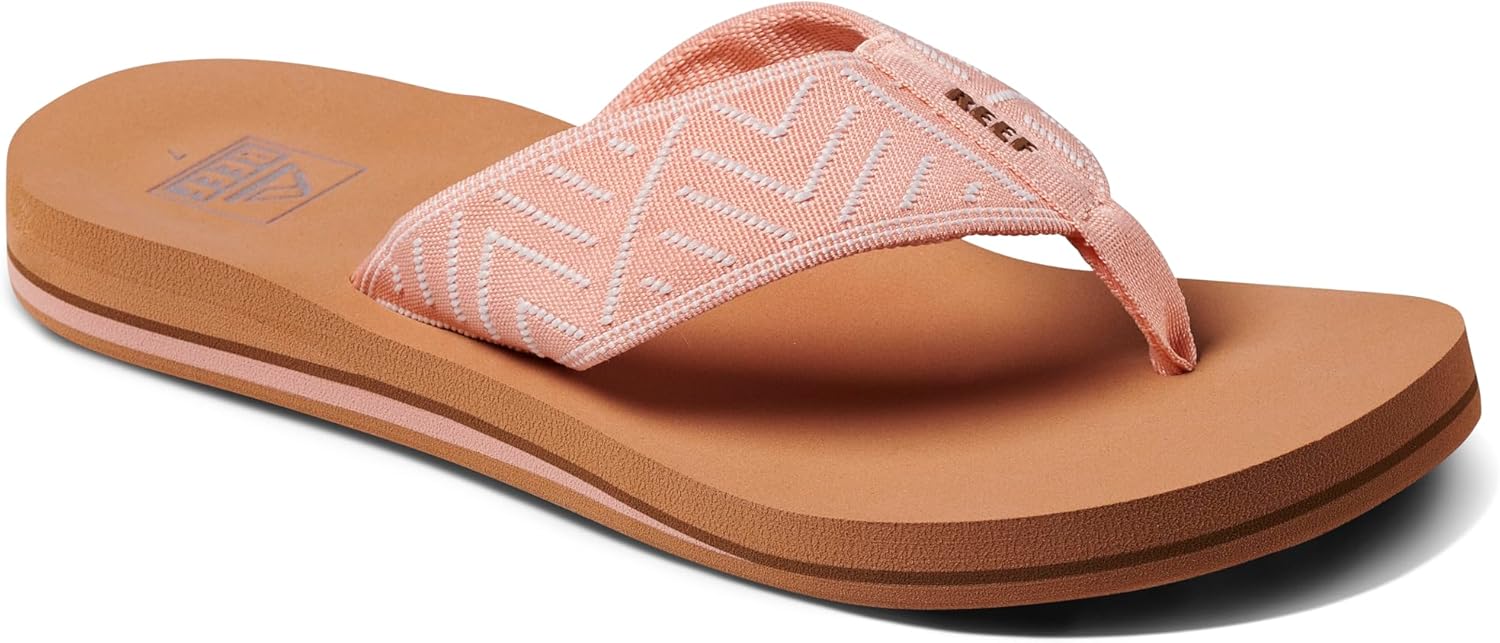 REEF Spring Woven Women’s Beach Flip Flop, Soft Woven Strap & Cushion Footbed