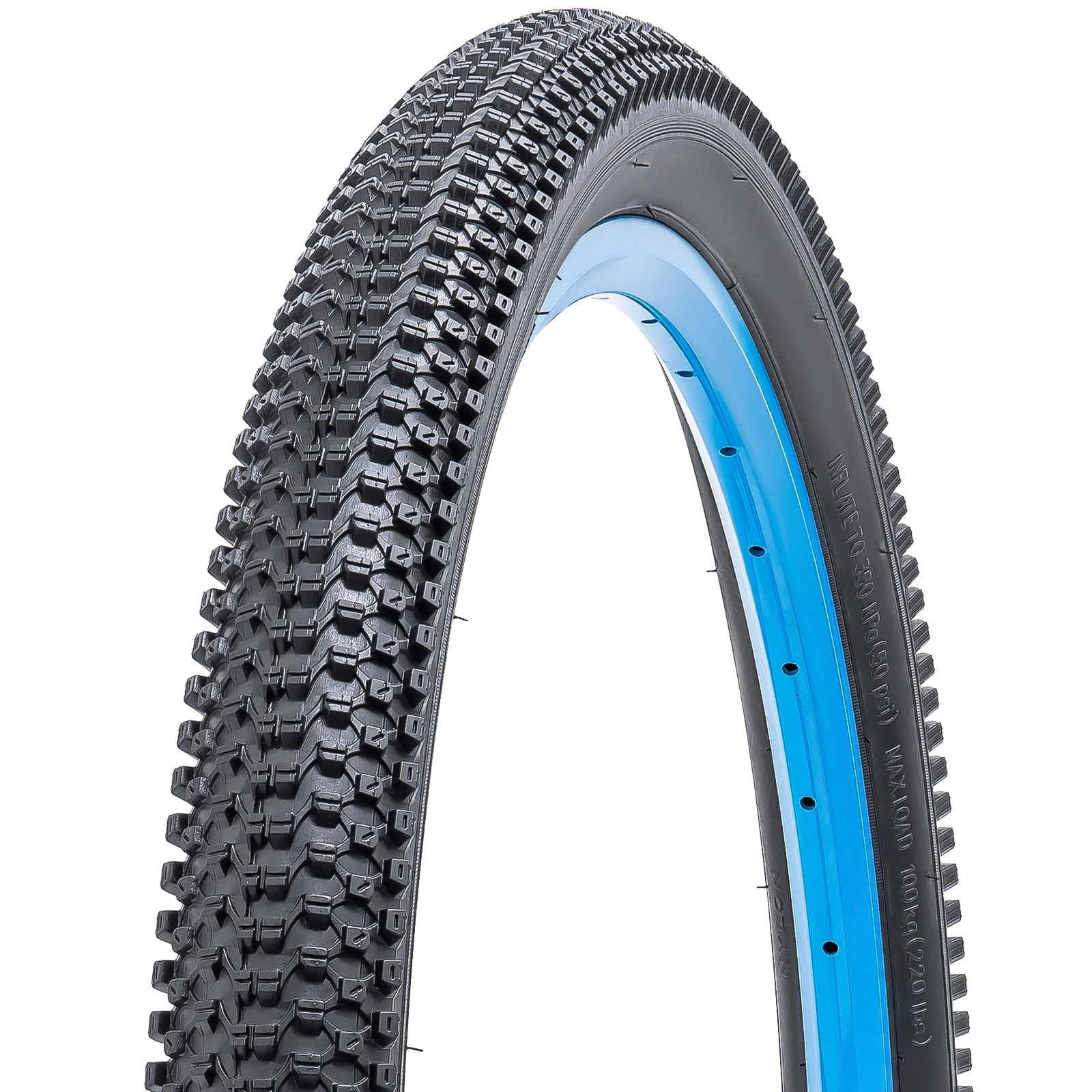 26x2.35 Pneu vélo 57-559 26 x 2.35 Pneu, 26 Pouces Manteau vélo Pliable adapté pour 26x2.30 26x2.35 26x2.40 City/Mountain/Course Pneus Bicyclette (Un)