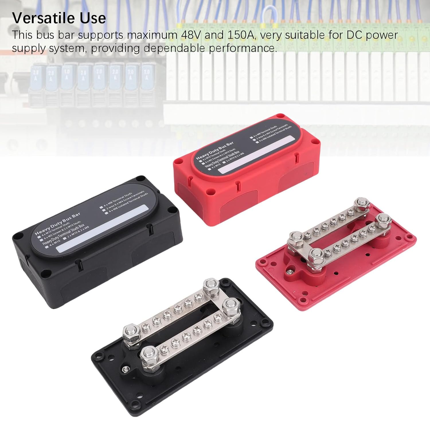 バスバー マリンテック 配電盤・分電盤 【通販モノタロウ】 Cuifati 海洋配電ブロック、48V 150AマリンバスバーRVの導電率