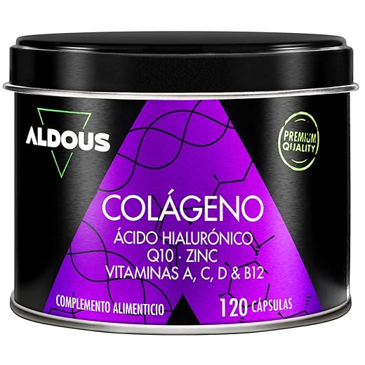 Colágeno Hidrolizado Puro + Ácido Hialurónico + Coenzima Q10 + Vitaminas y B12 + Zinc - 120 días Máxima Dosis - Formula Avanzada - Colágeno para las Articulaciones Fuertes, Piel Tersa y Energía