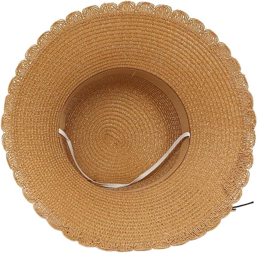 Fisherman Hat Sunscreen Korean Version Adjustable Travel Wide Brim Beach Hat(E)