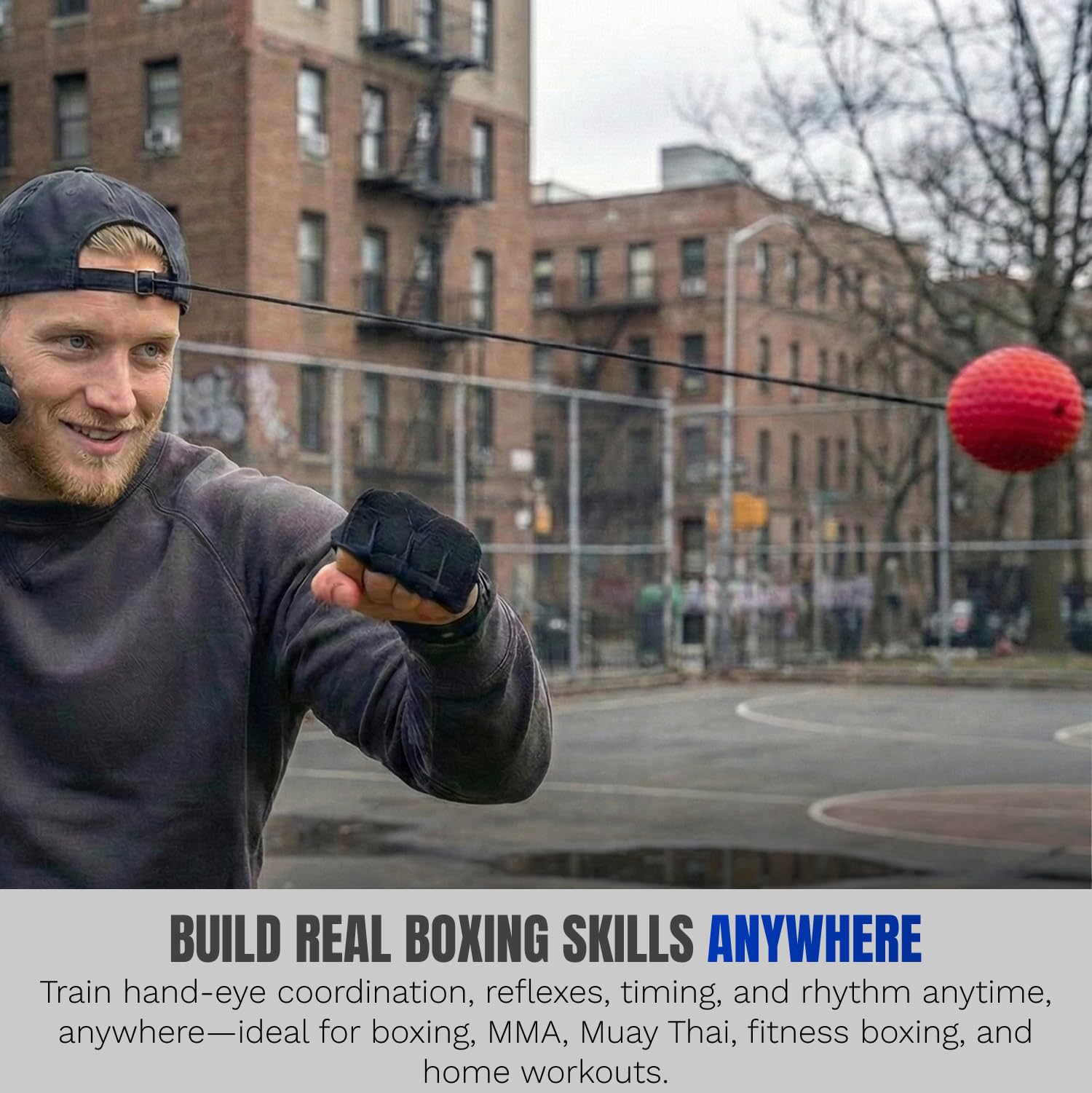 Amazon.com : Reflex Ball Hat Kit for Boxing – 2 Speed Levels