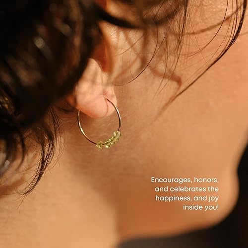 Vista 21 de SoulKu Gold Hoop Earrings for Women, 14k Gold Earrings, Delicate Jewelry