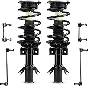 Front Strut Coil Spring And Sway Bar Link Kit - 4 Piece - Compatible With 2013 - 2018 Ford Fusion 2014 2015 2016 2017 - View #6