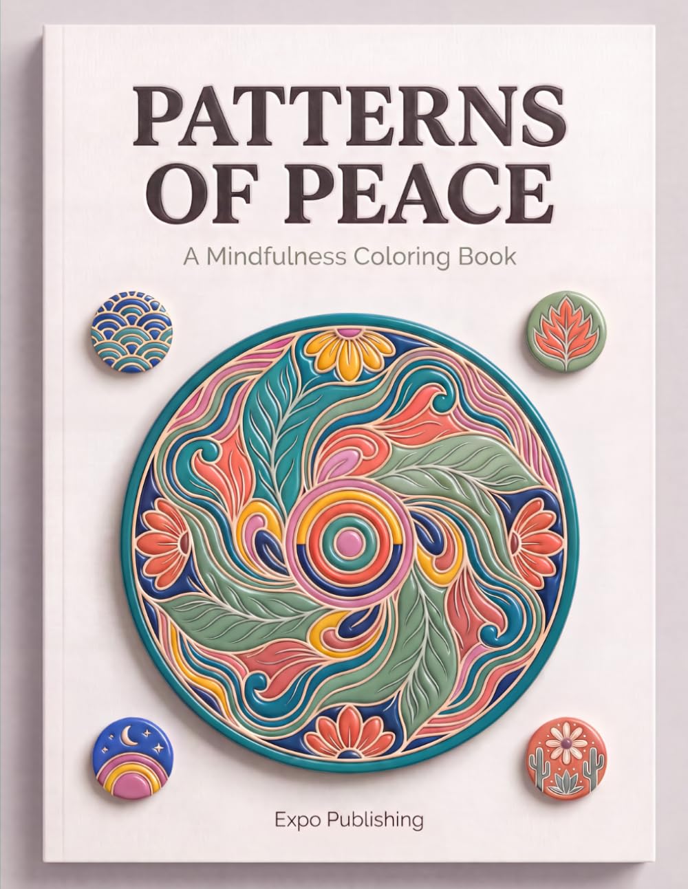 Patterns of Peace: A Mindfulness Coloring Book with Calming Prompts for Stress Relief and Relaxation