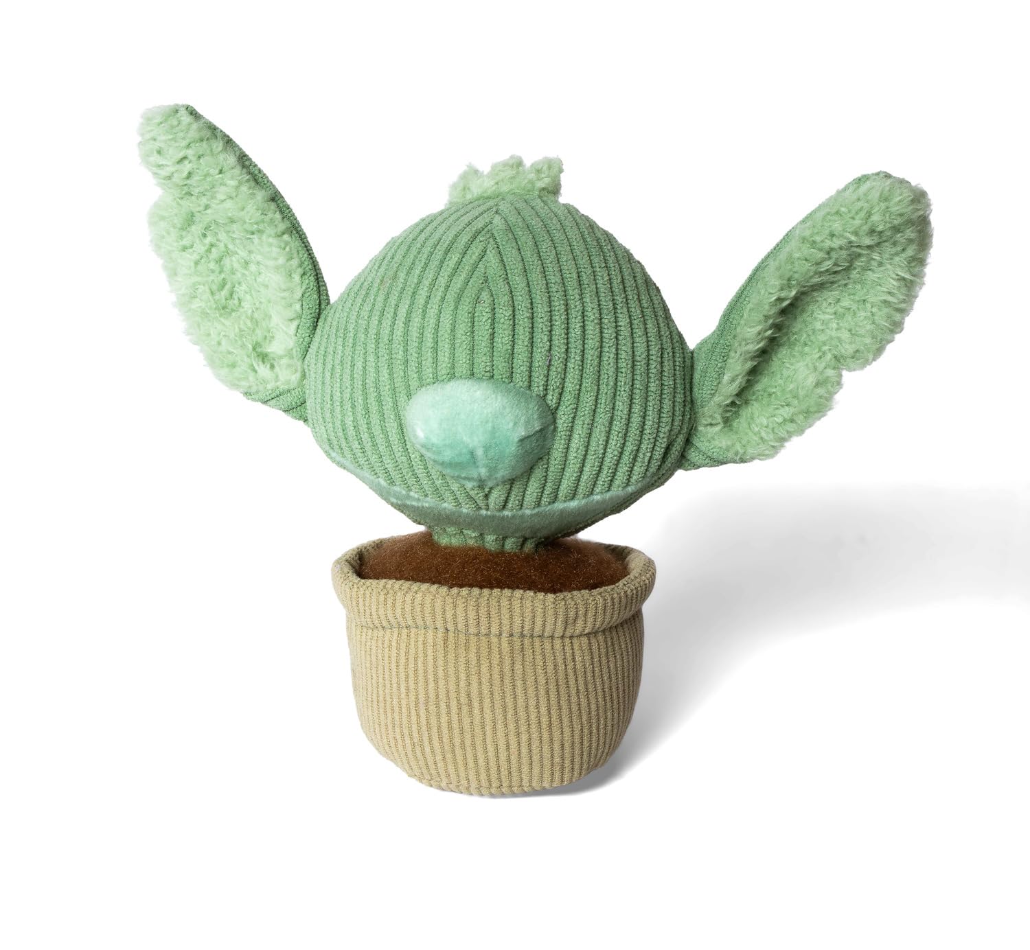 Simba Disney in Bloom Stitch Plush Toy - Stylish Decorative Plant Like Design Soft Touch Iconic Stitch Appearance Plush Toy and Collectible Figure Grey Green Size Approx 22cm