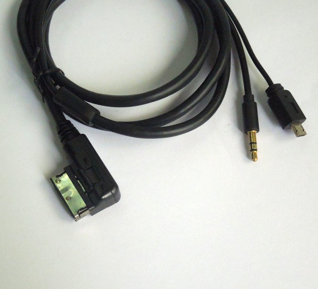 Car Android Micro System Phone AMI Music Interface Charger Aux Cable Compatible with Mercedes Benz C63 E200l CLS Class E Class ML Class S SL SLK GL GLK R W Class