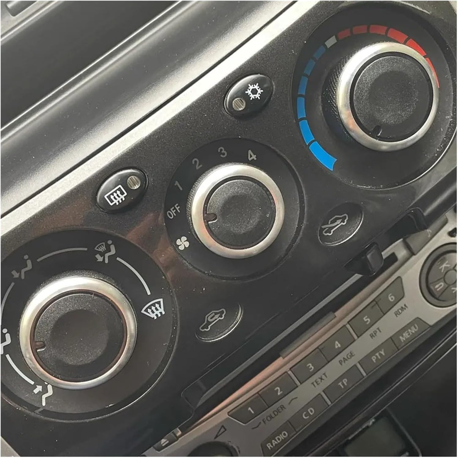 Compatible With Mitsubishi Triton 2006-2014 Ac Knob Car Air Conditioning Knobs Heat Control Switch Knob Replacement Accessories 3Pcs