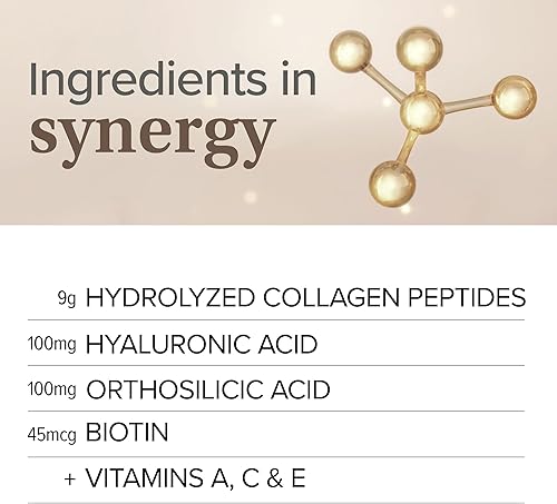 Miniatura 4 de Essential Nutrition Colágeno Skin - Péptidos de colágeno hidrolizados, con biotina, ácido hialurónico, silicio y vitamina C - cabello, piel y uñas