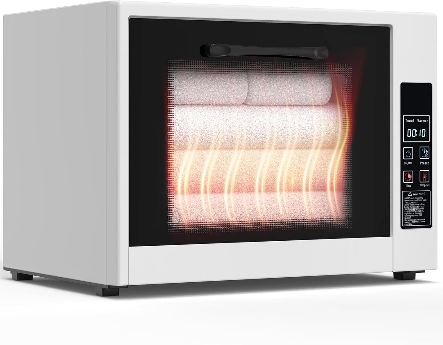 Towel Warmer, 25L Countertop/Wall Mount Towel Heater, Hot Towel Warmers for Bathroom with Timer, LED Display, Preset Modes, Adjustable Temperature, Auto Shut-Off for Home Spa & Salon Valentine Gifts